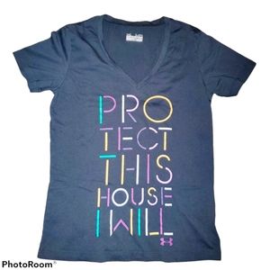 Under Armour V-Neck Crop Sleeve Tee 389